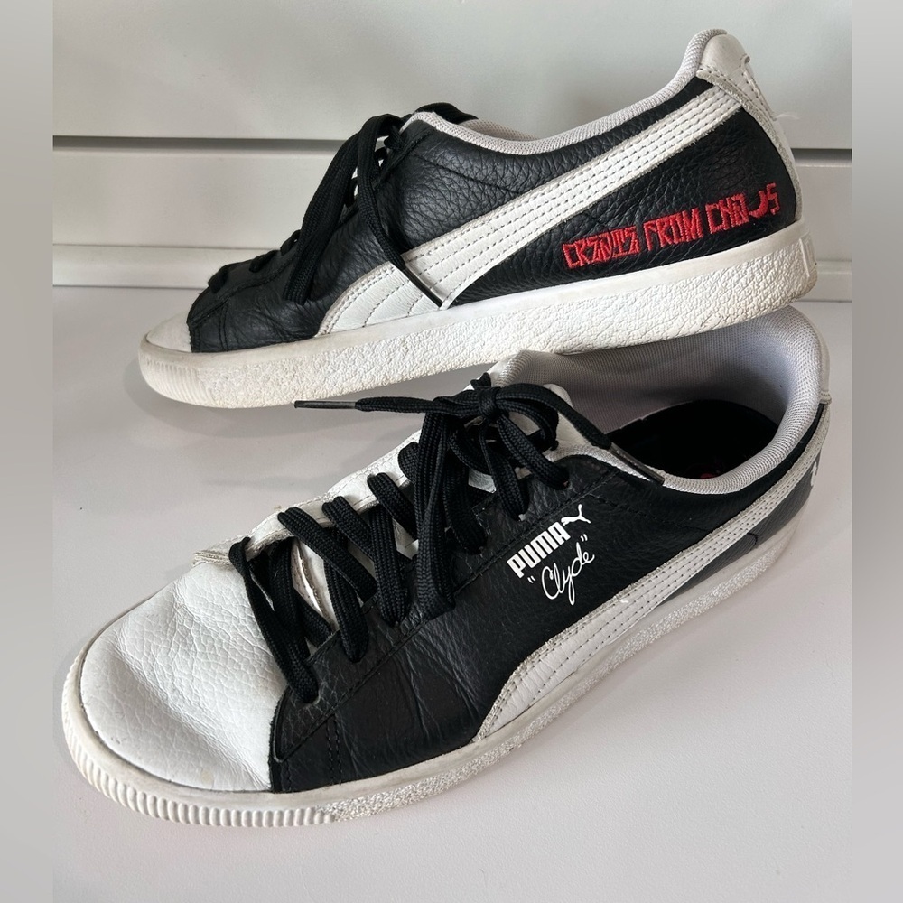 Puma Clyde X Staple Create‎ From Chaos 2 Shoes Mens Sz 9.5 Casual Low Sneakers